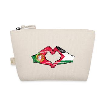 Portugal Palestine Drapeau Mains Coeur Forme Utilisé - Trousse biologique - nature - Devant