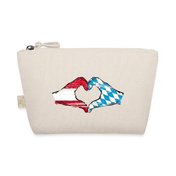 Autriche Bavière drapeau mains forme coeur utilisé - Trousse biologique - nature - Devant