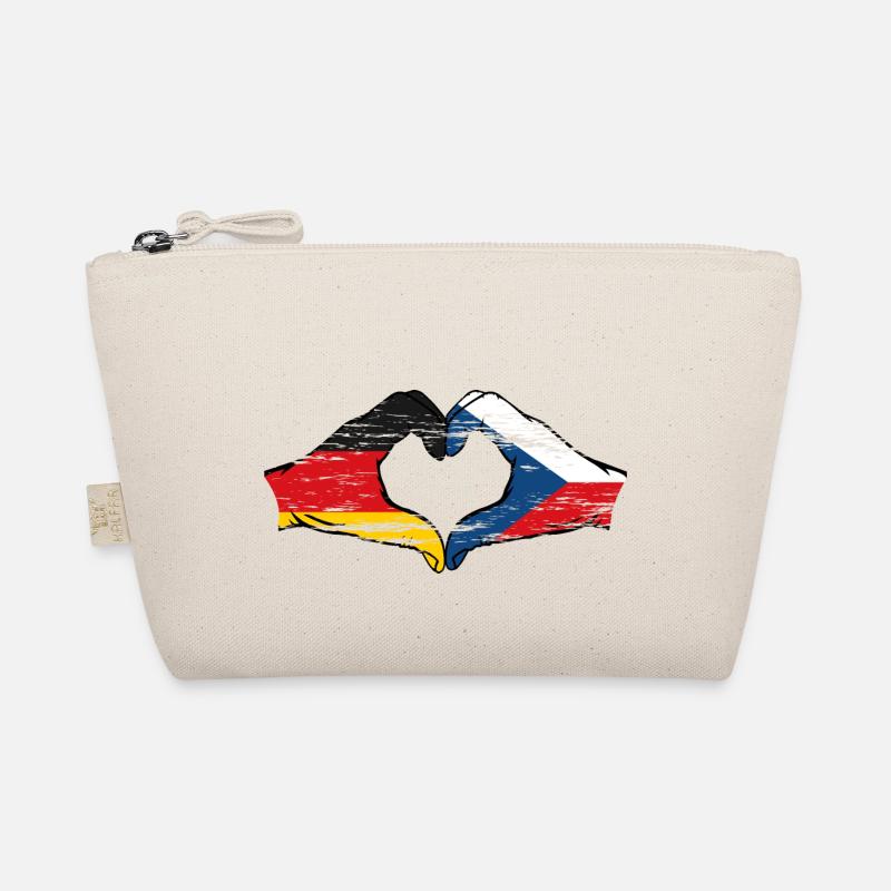 Allemagne République tchèque drapeau mains forme de coeur utilisé Trousse biologique
