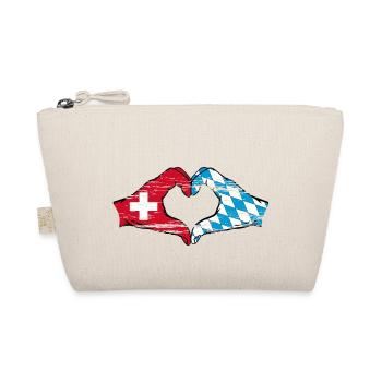 Suisse Bavière Drapeau Mains Coeur Forme Coeur Utilisé - Trousse biologique - nature - Devant