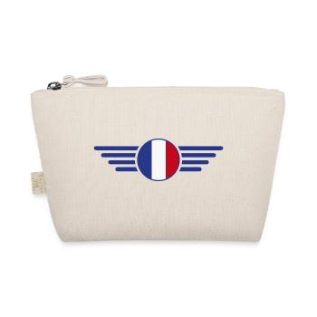 France Elegance Style Design T-Shirt - Organic Pouch - nature - Front