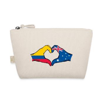 Colombie Australie Drapeau Forme Coeur - Trousse biologique - nature - Devant
