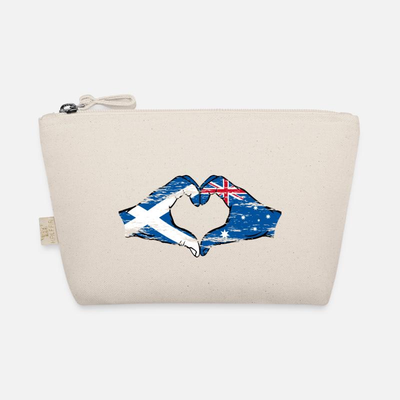 Écosse Australie drapeau forme de cœur utilisé Trousse biologique