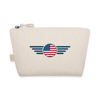 J’aime les États-Unis, T-shirt design de style élégance - Trousse biologique - nature - Devant