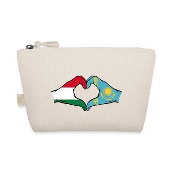 Hongrie Kazakhstan Drapeau Mains Coeur Forme - Trousse biologique - nature - Devant