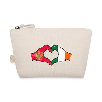 Monténégro Irlande Drapeau Mains Coeur Utilisé - Trousse biologique - nature - Devant