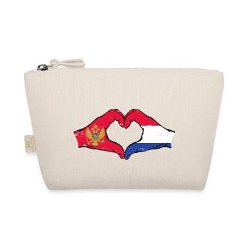 Monténégro Hollande Drapeau Mains Coeur Utilisé - Trousse biologique - nature - Devant