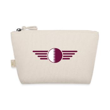 I Love Qatar, Elegance Style Design T-Shirt - Organic Pouch - nature - Front