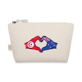 Tunisie Nouvelle-Zélande drapeau mains coeur utilisé - Trousse biologique - nature - Devant