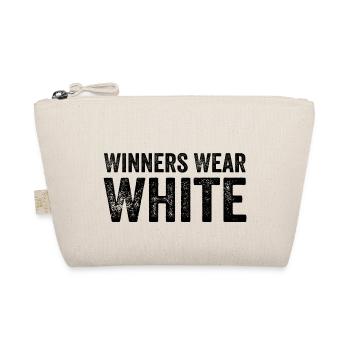 Winners Wear White Team Spirit Game Competition - Organic Pouch - nature - Front