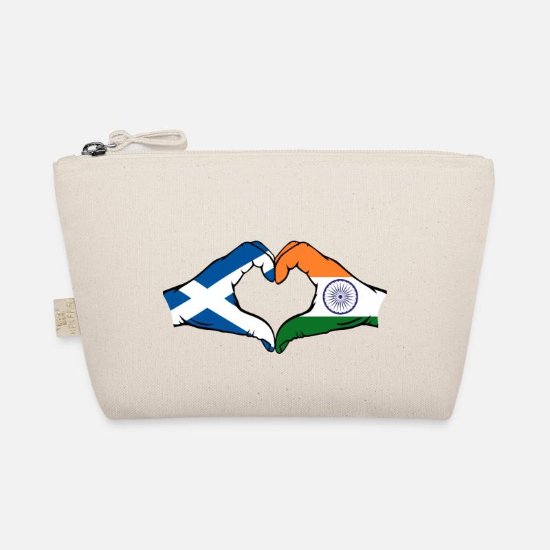 Ecosse Inde Mains Coeur Forme Trousse biologique