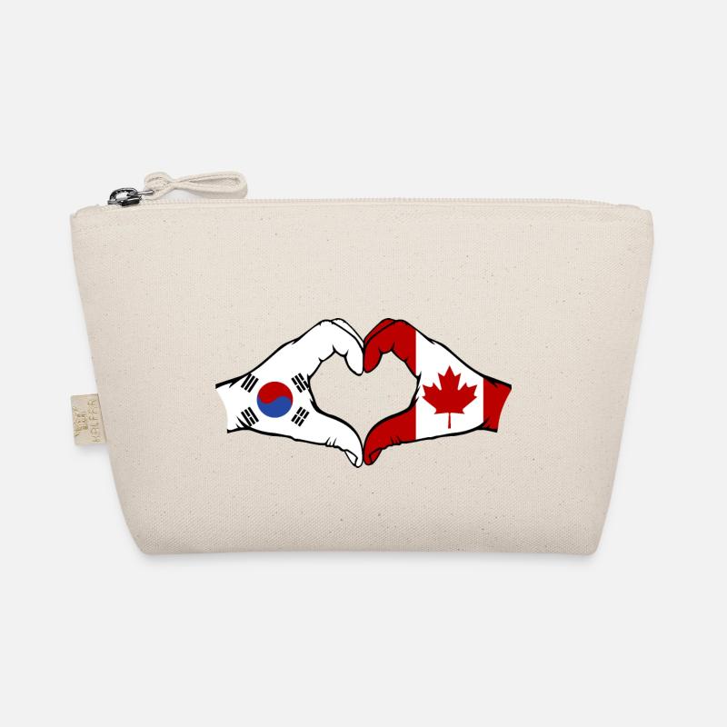 Corée du Sud Canada Mains Forme De Coeur Trousse biologique