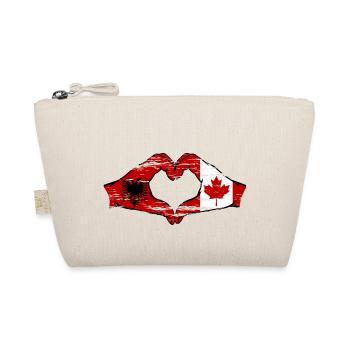 Albanie Canada Mains Forme de coeur Utilisé - Trousse biologique - nature - Devant