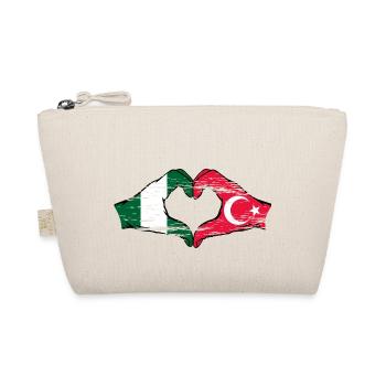 Nigeria Turquie drapeau forme de coeur utilisé - Trousse biologique - nature - Devant