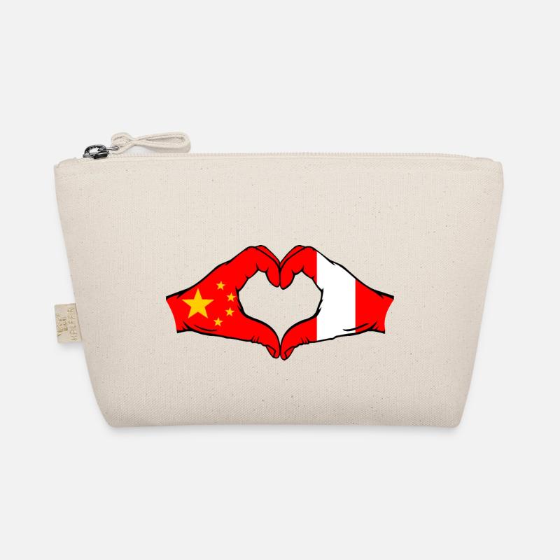 Chine Pérou drapeau coeur forme Trousse biologique