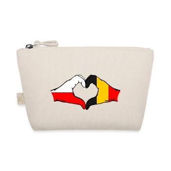 Pologne Belgique drapeau coeur - Trousse biologique - nature - Devant