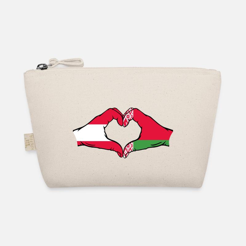 Autriche Biélorussie drapeau mains forme coeur Trousse biologique
