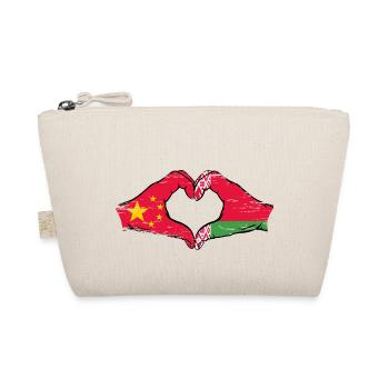 China Belarus flag hands heart shape used - Organic Pouch - nature - Front