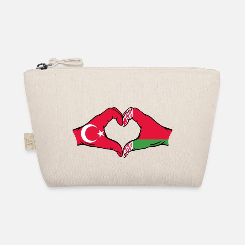 Turquie Biélorussie drapeau mains forme coeur Trousse biologique