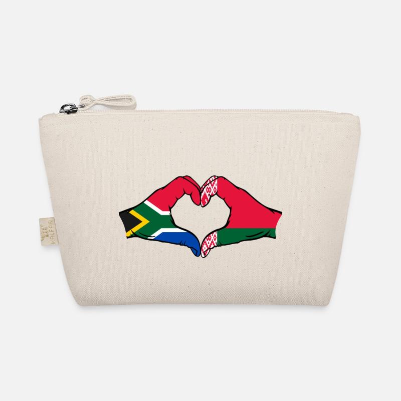 Afrique du Sud Biélorussie drapeau mains forme coeur Trousse biologique