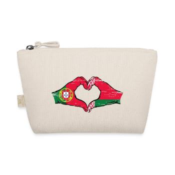 Portugal Biélorussie drapeau mains forme coeur utilisé - Trousse biologique - nature - Devant