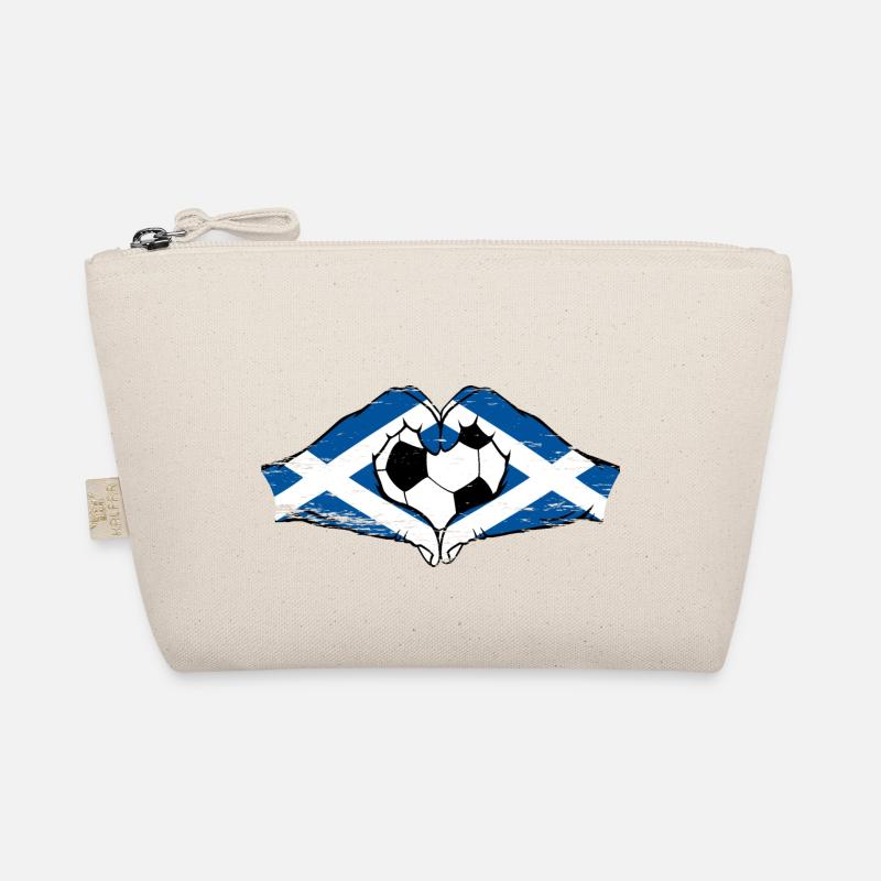 Forme de coeur de mains de football de drapeau d'Écosse utilisé Trousse biologique