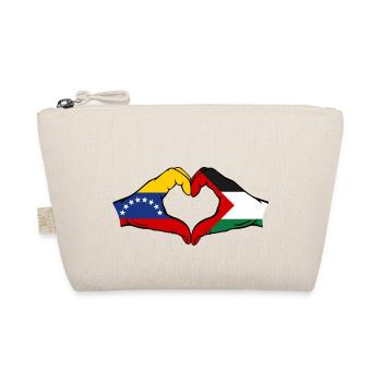 Venezuela Palestine drapeau mains forme de coeur - Trousse biologique - nature - Devant