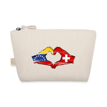 Venezuela Suisse Drapeau Mains Coeur Forme Utilisé - Trousse biologique - nature - Devant