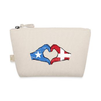 Somalia Denmark flag hands heart shape used - Organic Pouch - nature - Front