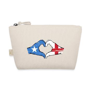 Somalia England flag hands heart shape used - Organic Pouch - nature - Front