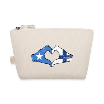 Somalia Finland flag hands heart shape used - Organic Pouch - nature - Front