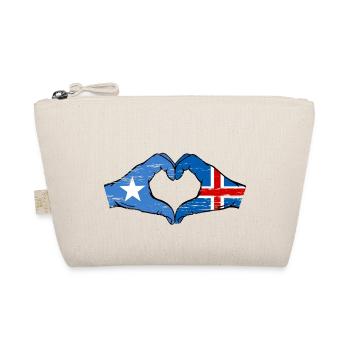 Somalia Island Flag Hands Heart Shape Used - Organic Pouch - nature - Front