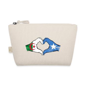Algeria Somalia Flag Hands Heart Shape Used - Organic Pouch - nature - Front