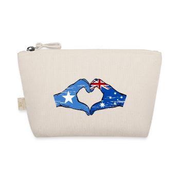 Somalia Australia flag hands heart shape used - Organic Pouch - nature - Front