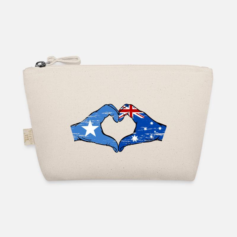 Somalia Australien Flagge Hände Herzform used Bio-Täschchen