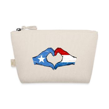 Somalie Hollande drapeau mains forme de coeur utilisé - Trousse biologique - nature - Devant