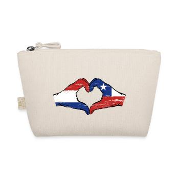 Hollande Chili drapeau mains forme de coeur utilisé - Trousse biologique - nature - Devant