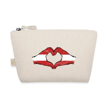 Drapeau de l’Autriche Mains Coeur Forme Utilisé - Trousse biologique - nature - Devant