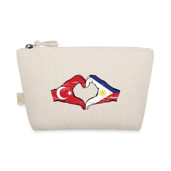 Turquie Philippines Drapeau Mains Coeur Forme Utilisé - Trousse biologique - nature - Devant