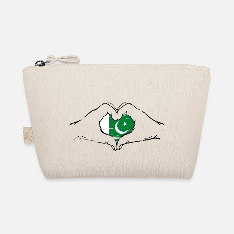 Drapeau pakistanais mains forme de coeur utilisé Trousse biologique