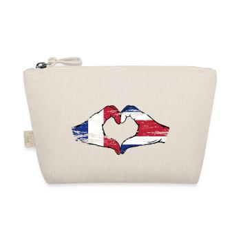 France Costa Rica drapeau mains forme coeur utilisé - Trousse biologique - nature - Devant