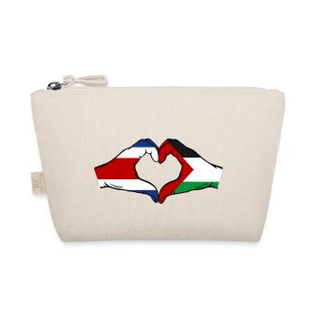 Costa Rica Palestine Drapeau Mains Coeur Forme - Trousse biologique - nature - Devant