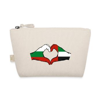Bulgaria United Arab Emirates Flag Heart - Organic Pouch - nature - Front