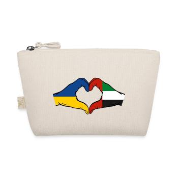Ukraine United Arab Emirates Heart - Organic Pouch - nature - Front