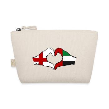 England United Arab Emirates Heart - Organic Pouch - nature - Front