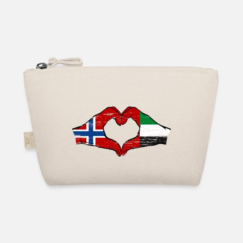 Norvège Émirats arabes unis Drapeau Coeur Trousse biologique