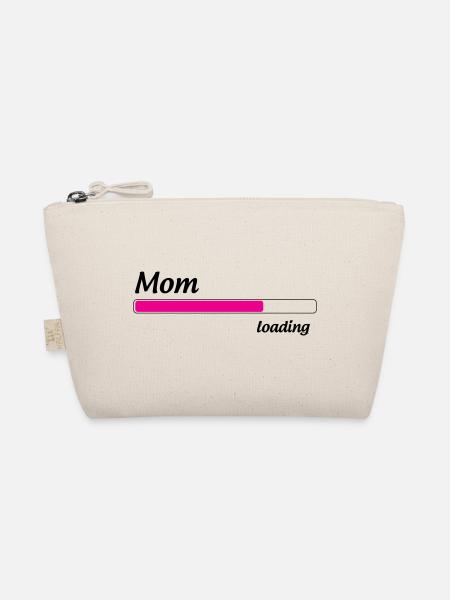 Mama lädt... Bitte warten - Werdende Mutter - Bio-Täschchen - Natur