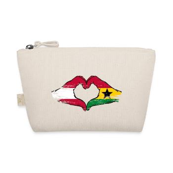 Autriche Ghana drapeau mains forme de coeur utilisé - Trousse biologique - nature - Devant