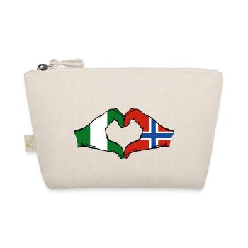 Nigeria Norvège Drapeau Mains Coeur Forme - Trousse biologique - nature - Devant