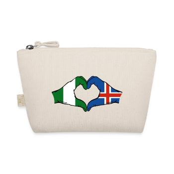 Drapeau de l’île du Nigeria mains forme de coeur - Trousse biologique - nature - Devant
